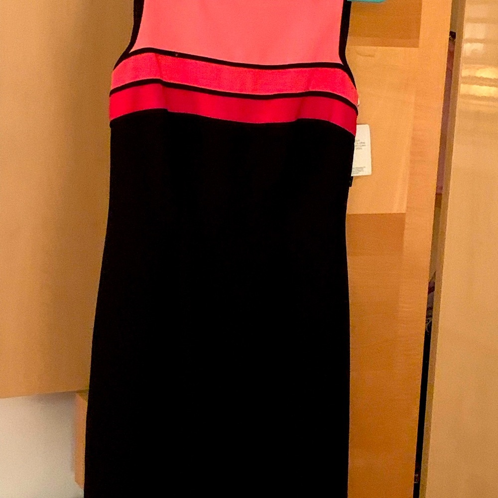 NWT CDC Black and Shades of Red size Petite 8 dress - Picture 3 of 4